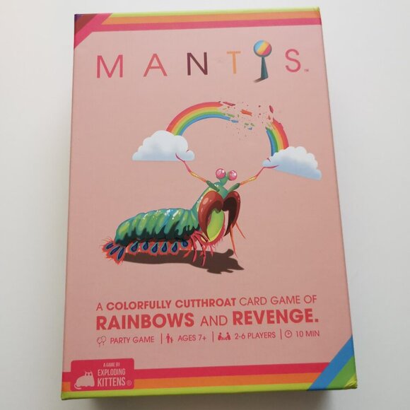 Mantis Party Card Game NEW Matching Game Rainbows & Revenge By Exploding Kittens - Picture 1 of 4